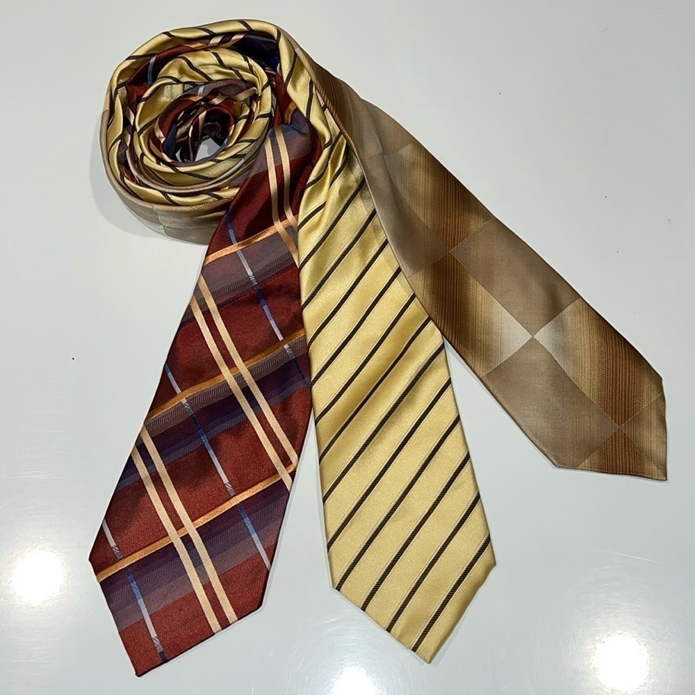 Kenneth Cole 100% Silk Tie set of 3